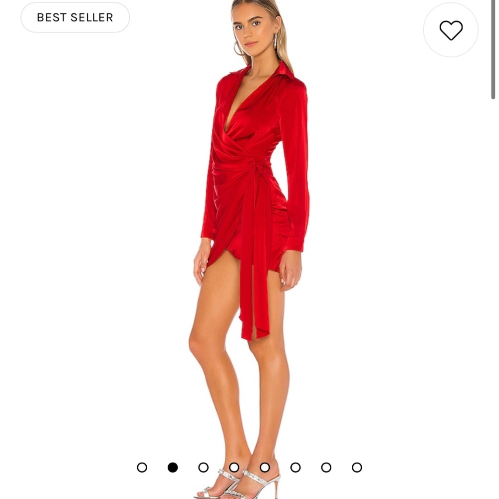 Superdown Sophie Draped red Mini Dress red